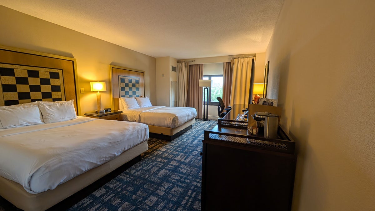 Hilton Orlando Lake Buena Vista guestroom bed