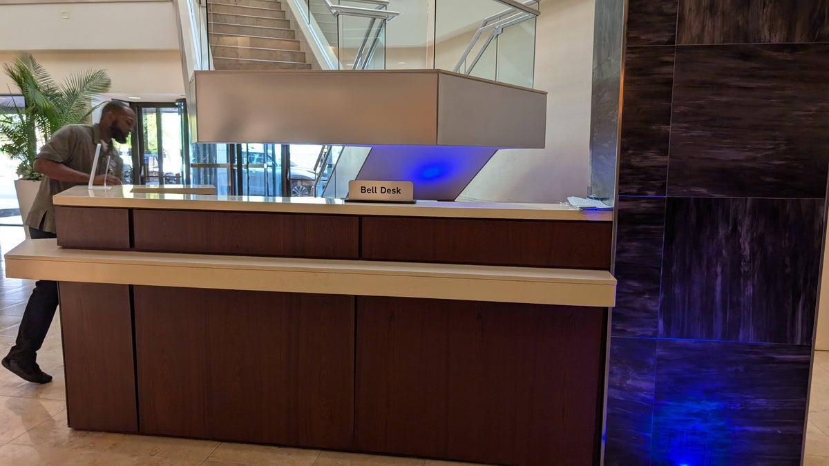 Hilton Orlando Lake Buena Vista lobby bell desk