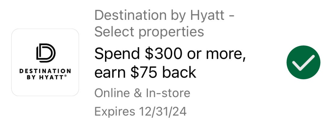 Hyatt Destination Amex Offer