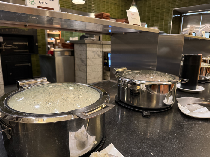 Hyatt Regency Atlanta Sway breakfast hot dishes