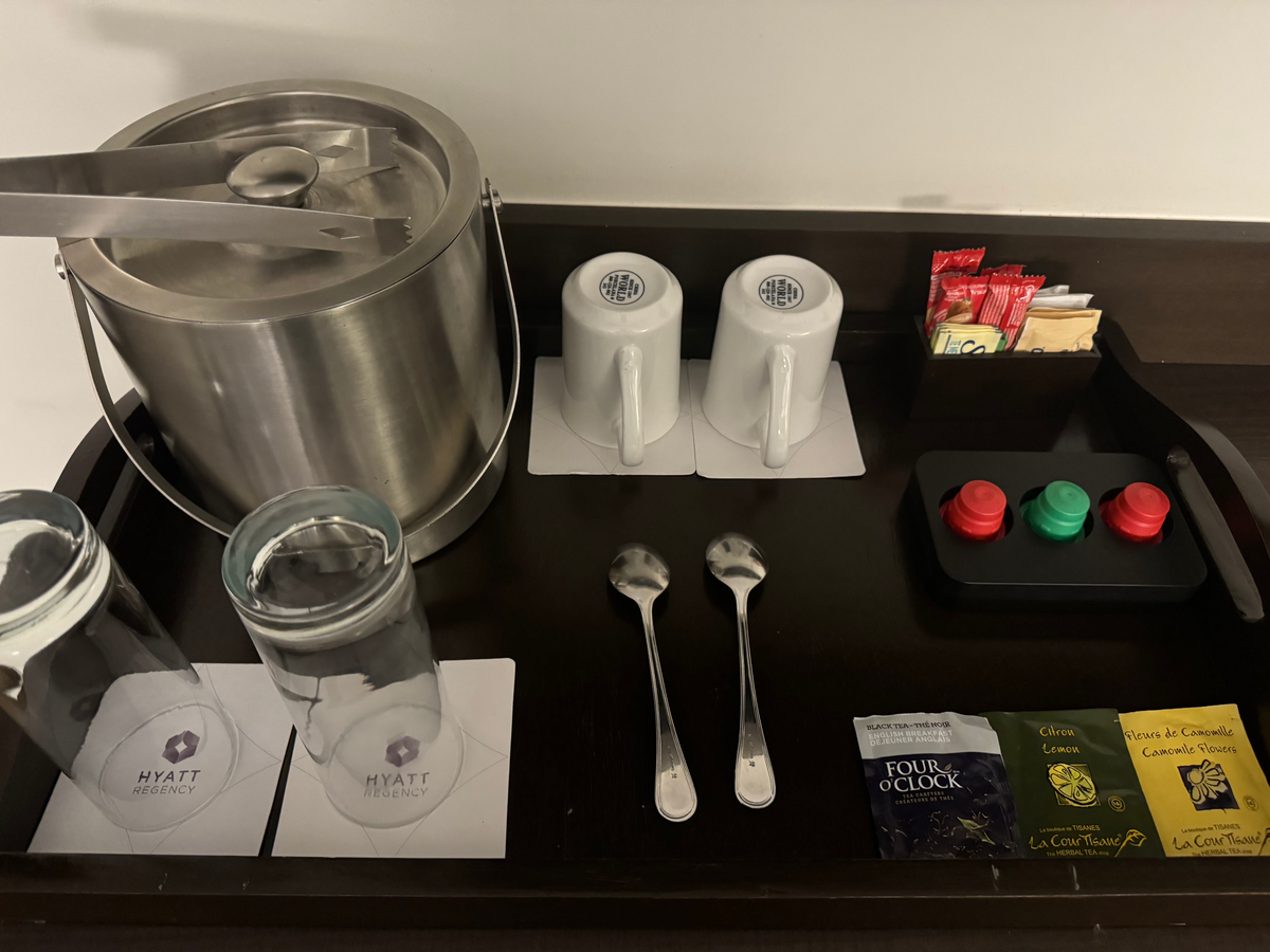 Hyatt Regency Merida bedroom coffee supplies