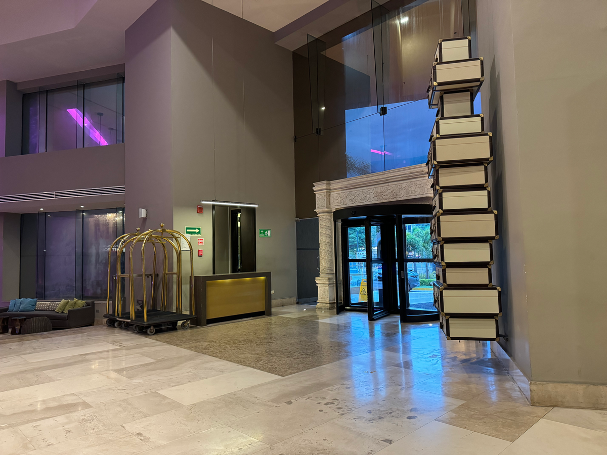 Hyatt Regency Merida lobby entrance bellhop