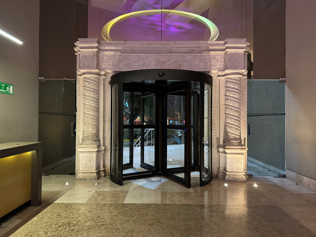 Hyatt Regency Merida lobby revolving door