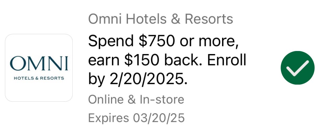 Omni Amex Offer