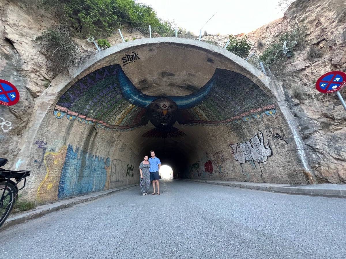 Ibiza bike tour with graffiti murals