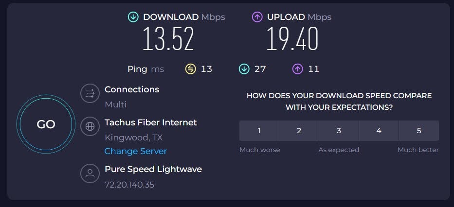 KLM Crown Lounge IAH Wi Fi speed