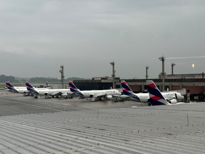 LATAM planes at Sao Paulo GRU LATAM planes at Sao Paulo GRU