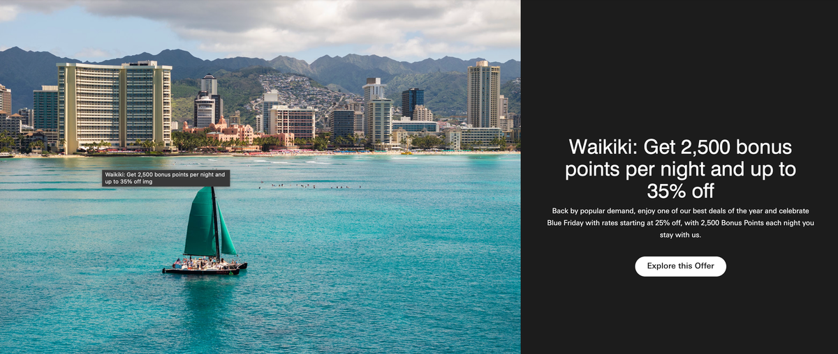 Marriott Bonvoy Waikiki 35 off 2500 points offer