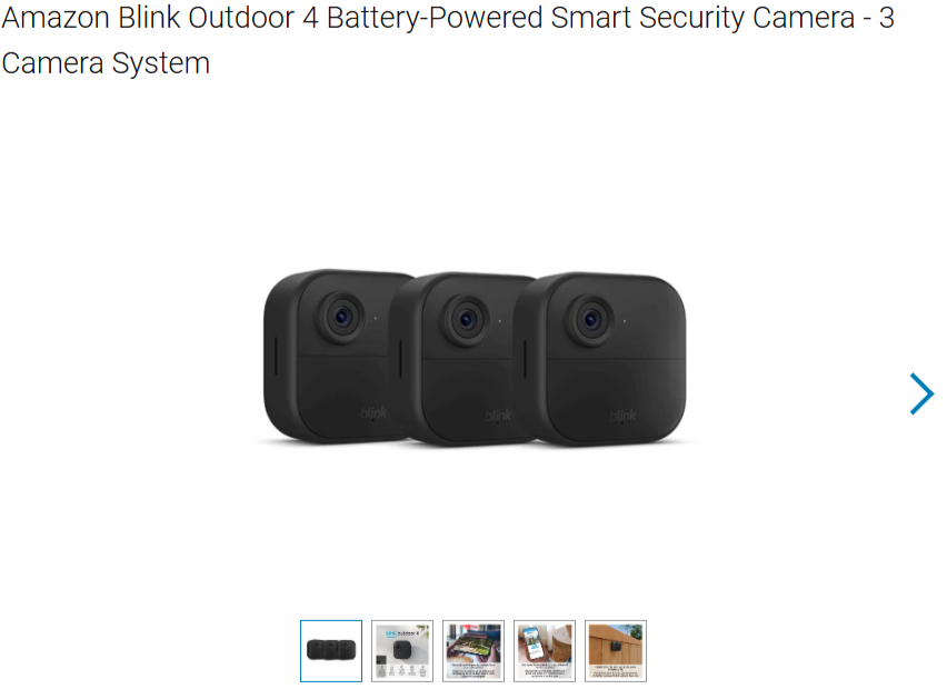 Outdoor cameras on Dell