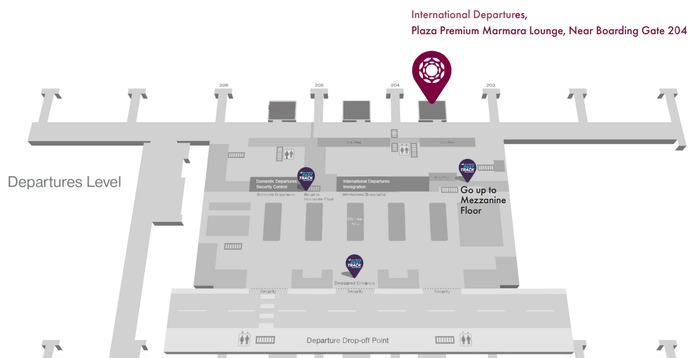 Plaza Premium Marmara Lounge SAW map Plaza Premium Marmara Lounge SAW map