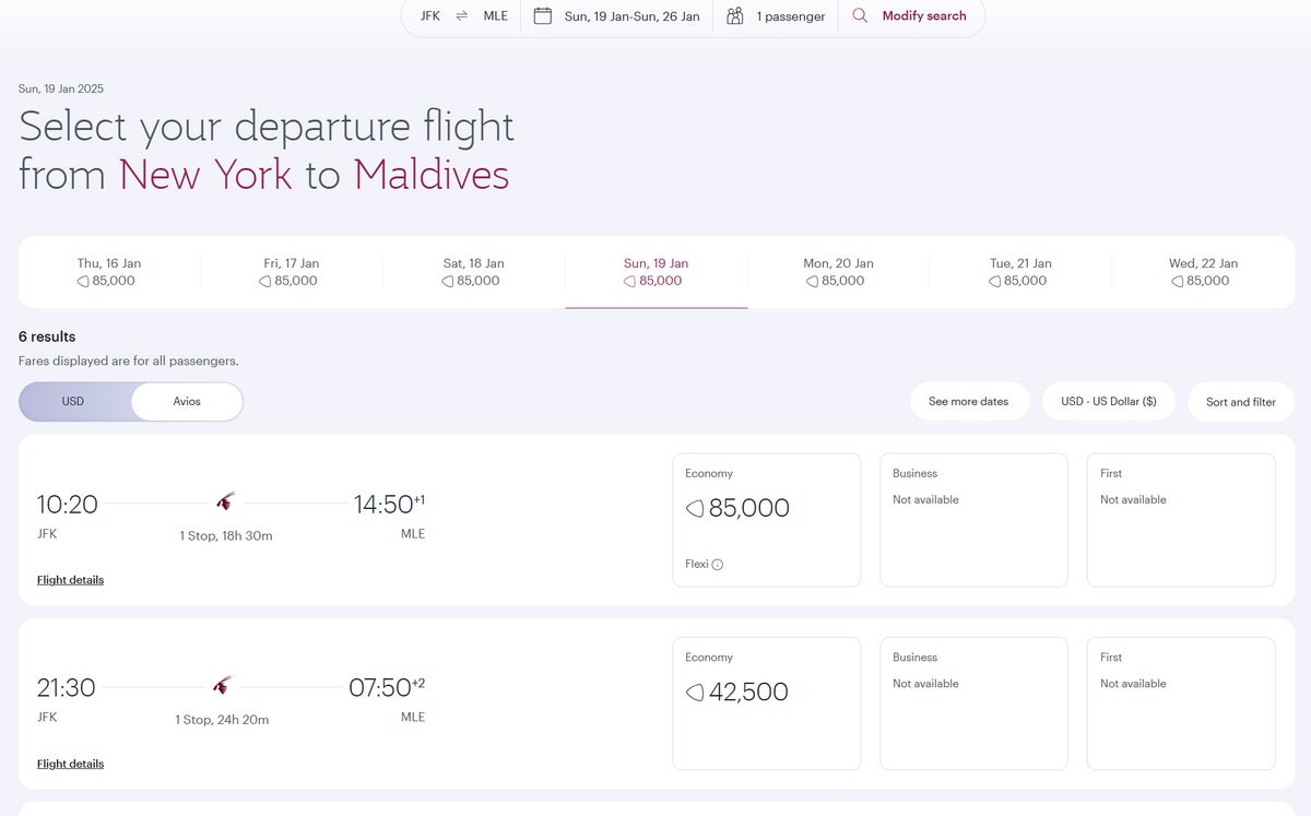 Qatar Reward Seat Finder Screenshot 3