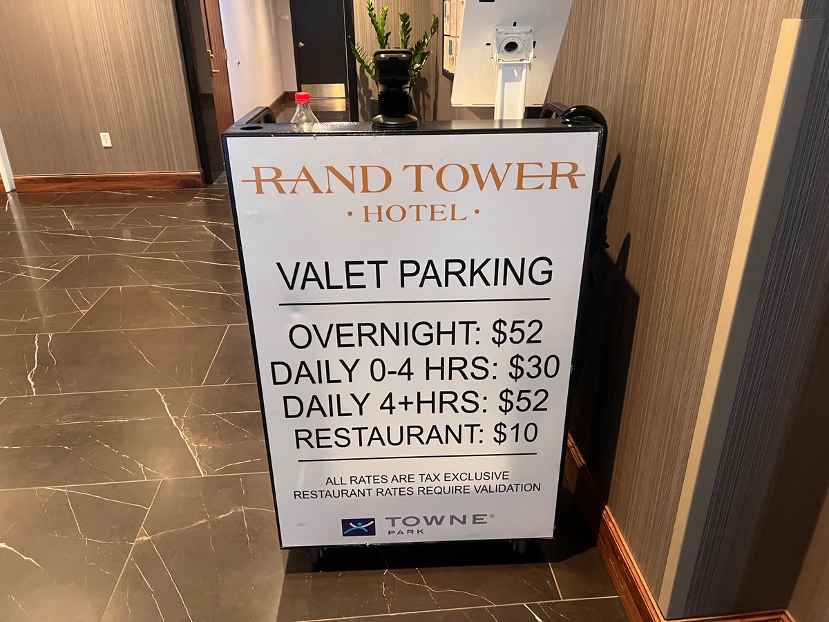 Rand Tower Hotel Minneapolis parking rates