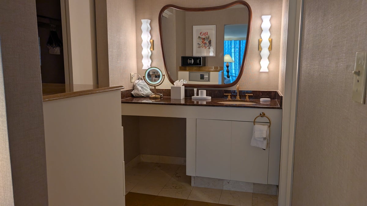 Rio Hotel Casino suite bathroom vanity