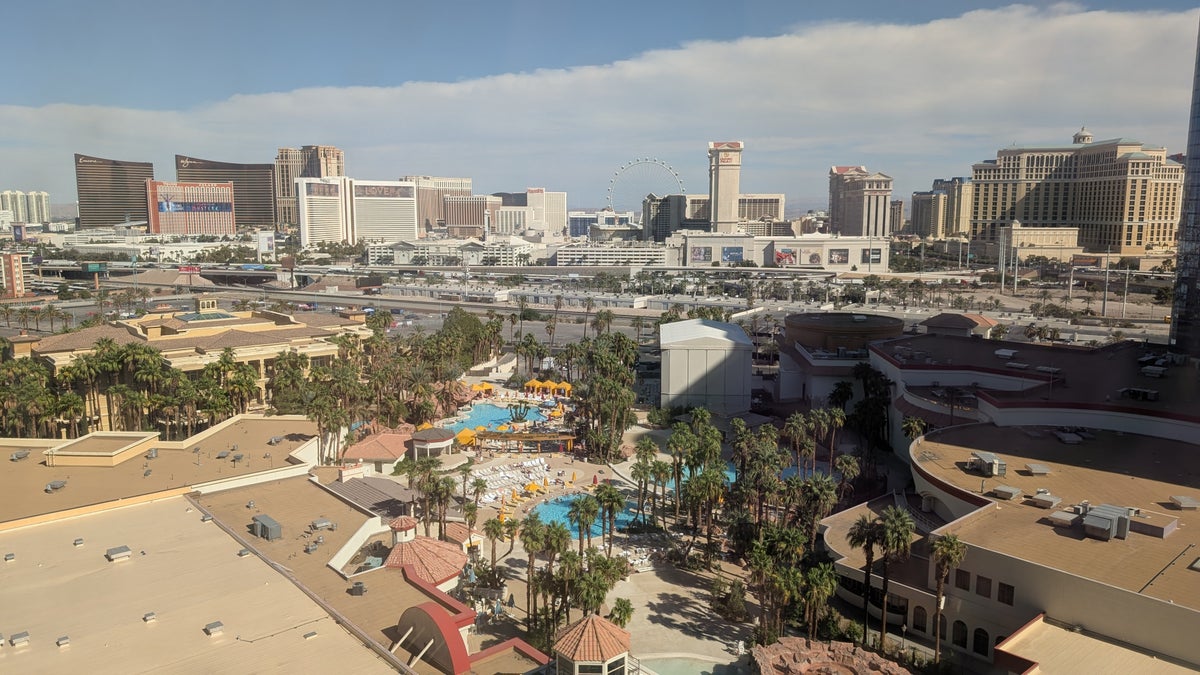 Rio Hotel Casino suite view of the pool