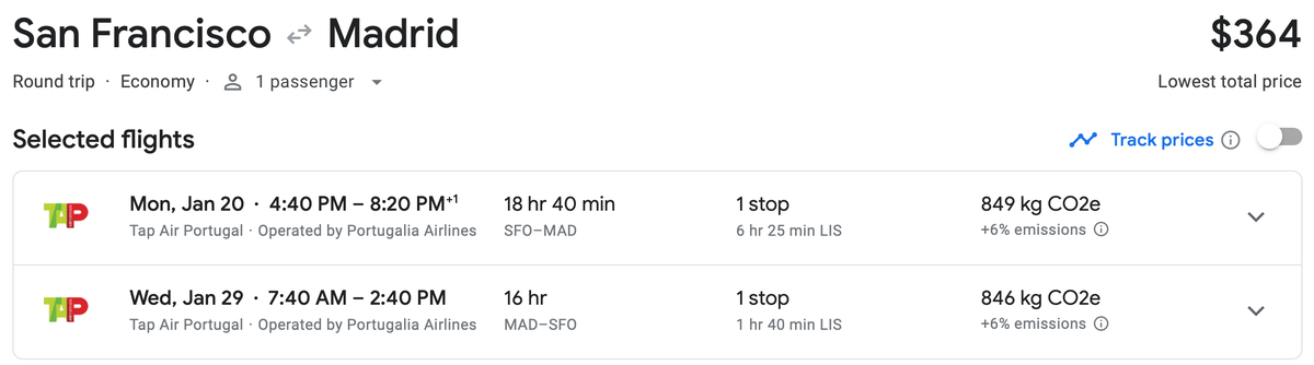 SFO MAD cash rate