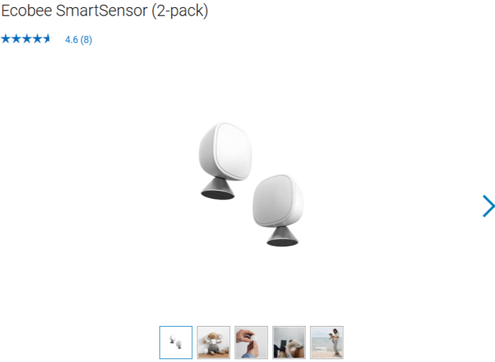 Smart thermostat sensors on Dell