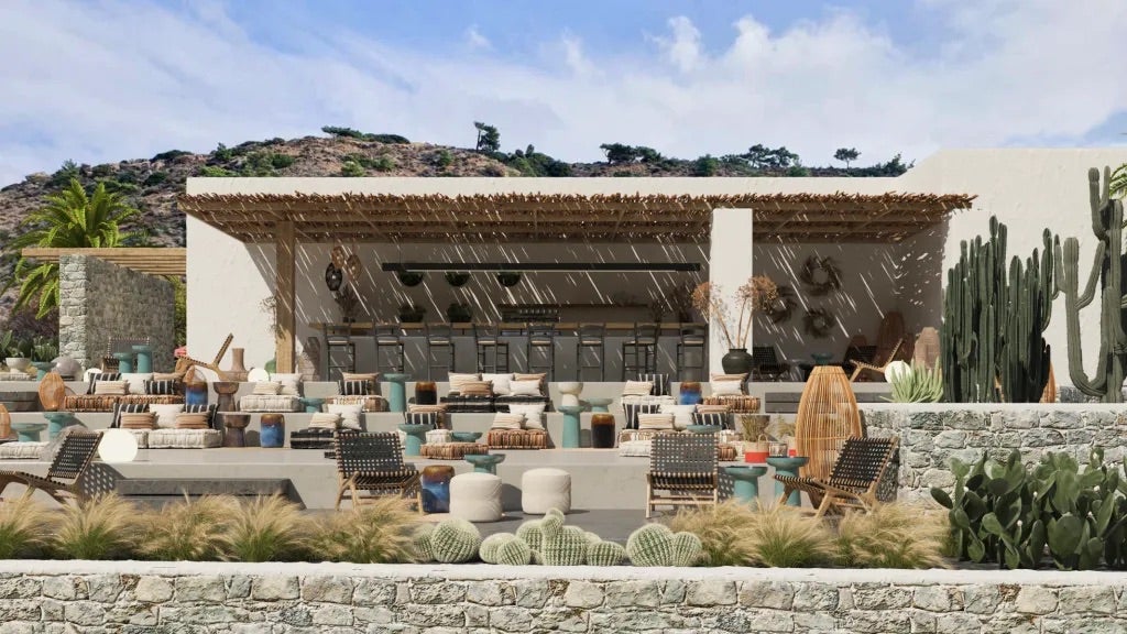 Sound of the Sea Karpathos Tapestry Collection by Hilton Outdoor Rendering