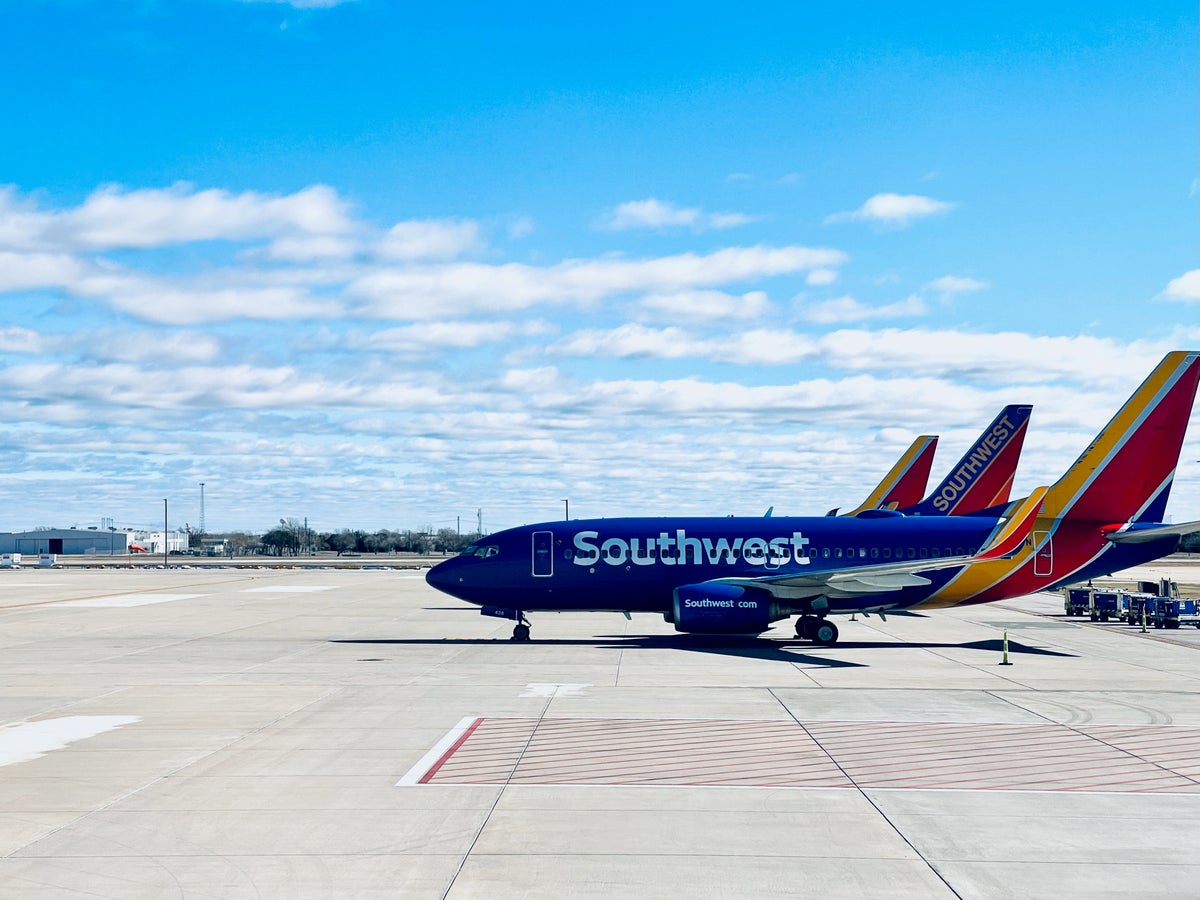 Southwest 737's on the ground at Austin-Bergstrom International Airport