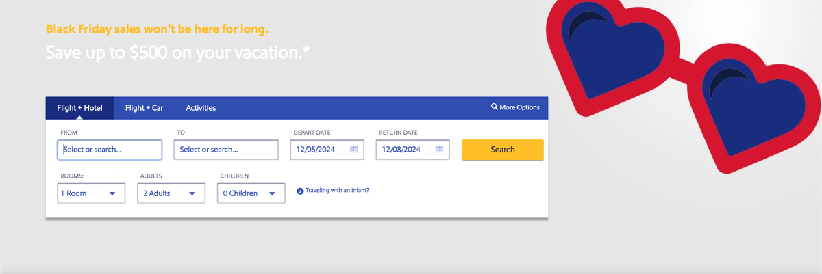 Southwest Vacations packages Black Friday