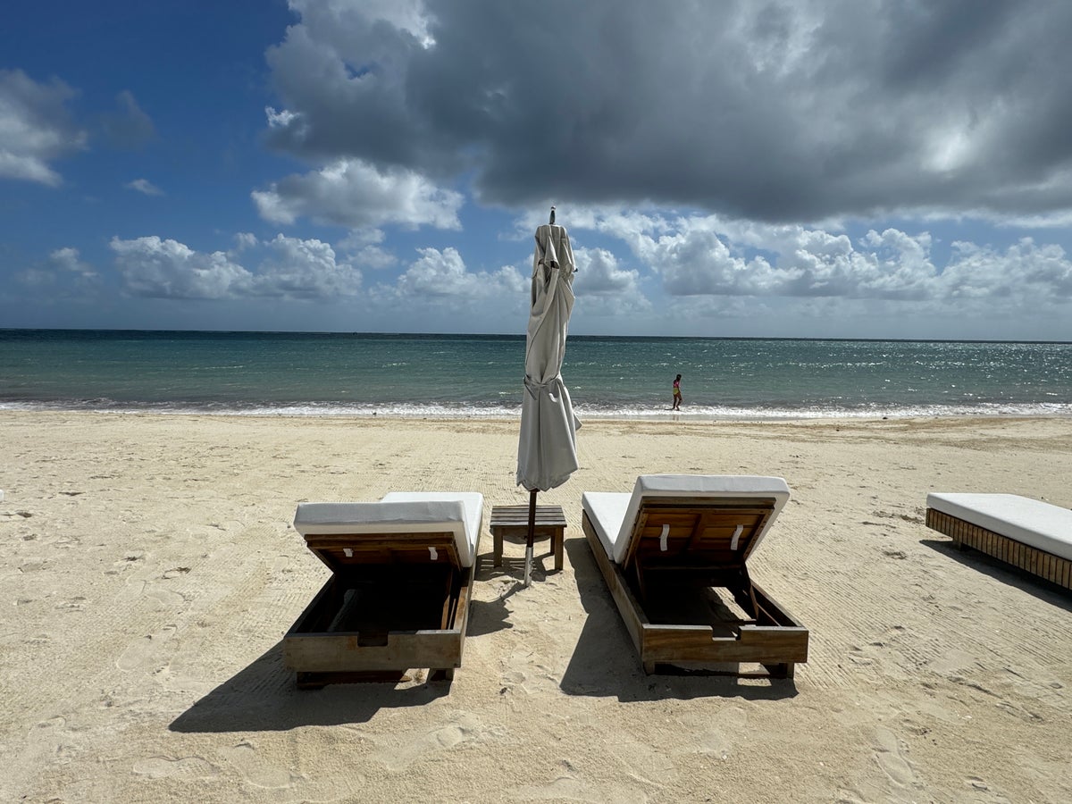 St. Regis Kanai beach views from lounger