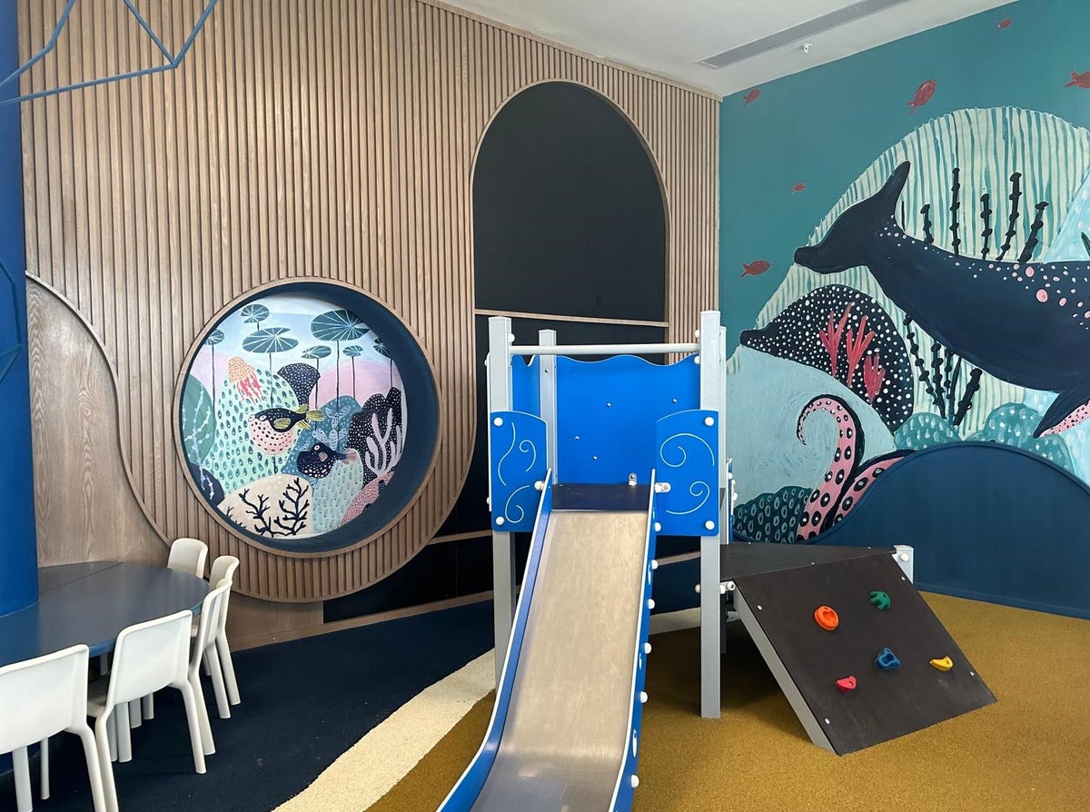 Play area in airport lounge