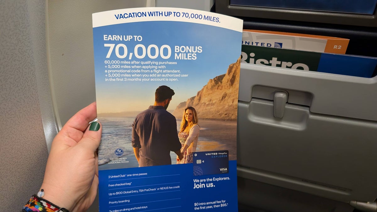 United IAH to MCO United credit cards bonus miles offer