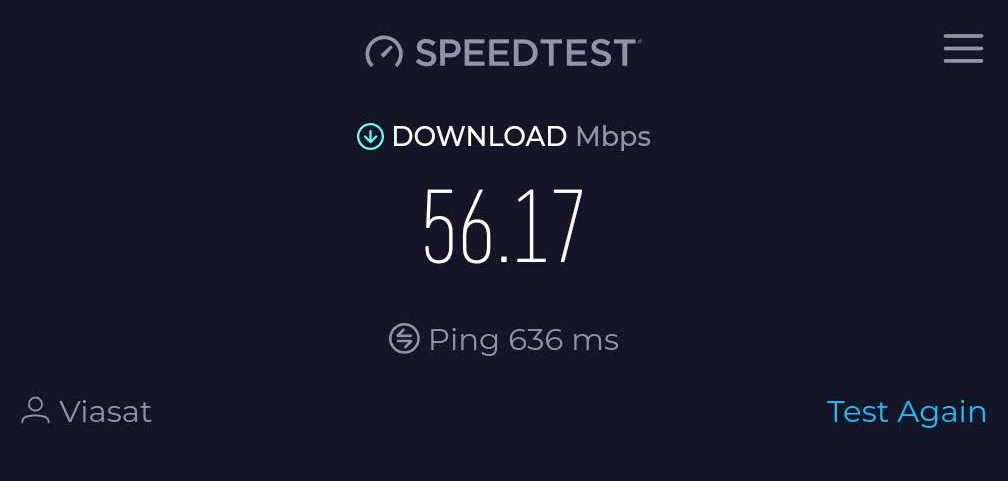 United IAH to MCO Wi Fi speed test