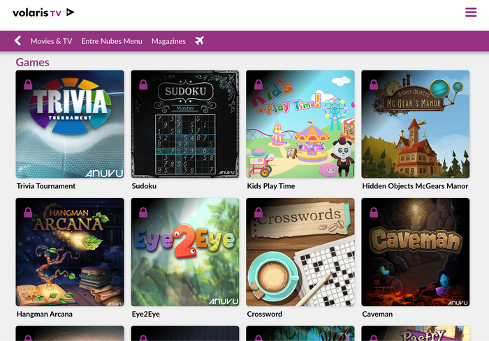 Volaris inflight games locked Volaris inflight games locked