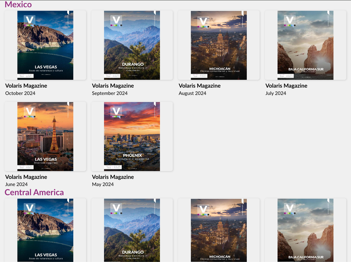 Volaris inflight magazines Volaris inflight magazines