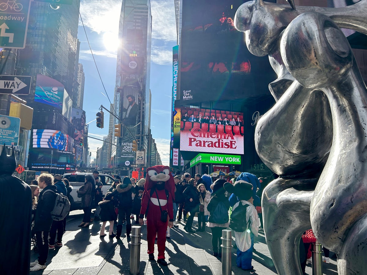 new york city times square characters 1