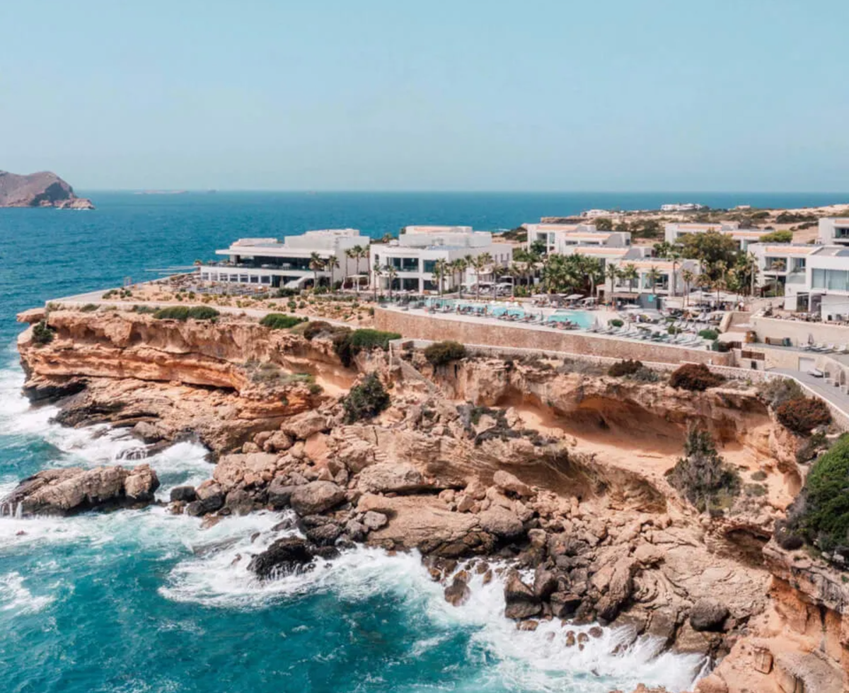 7Pines Resort Ibiza from above