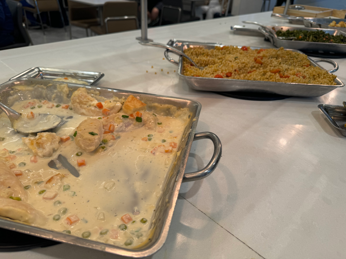 AA Flagship Lounge MIA food tray variety AA Flagship Lounge MIA food tray variety