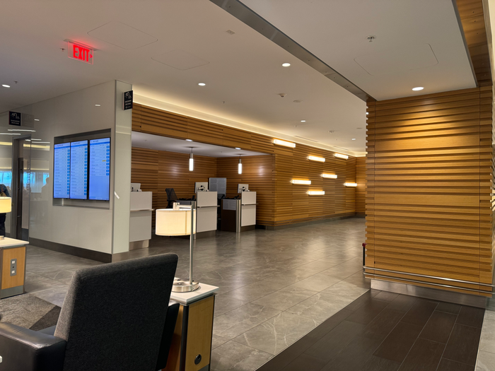 AA Flagship Lounge MIA hallway AA Flagship Lounge MIA hallway