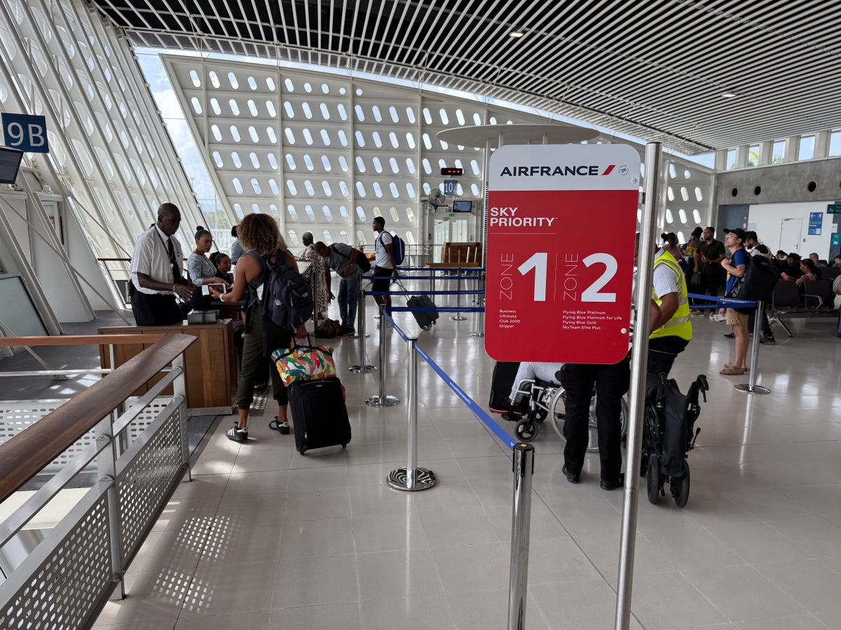 Air France A320 Carribean Island Hopper Boarding Sign