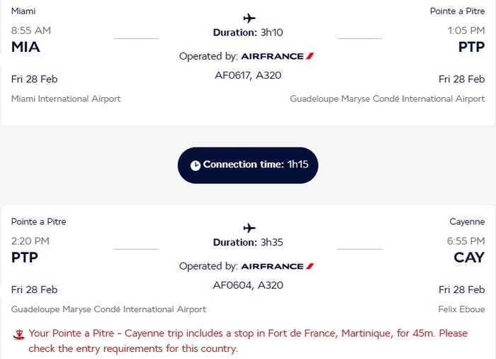 Air France Island Hopper