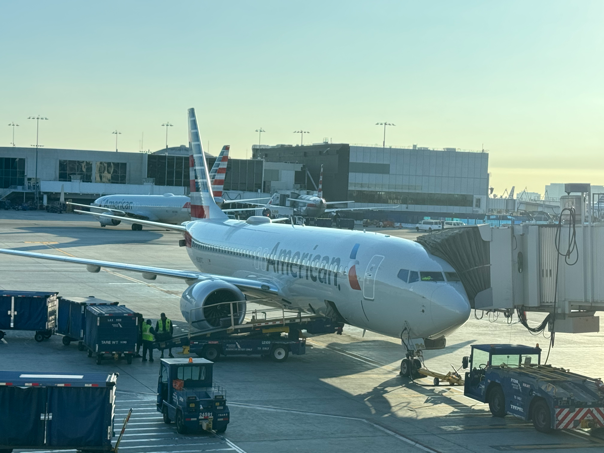 American Airlines B737 MAX 8 at LAX