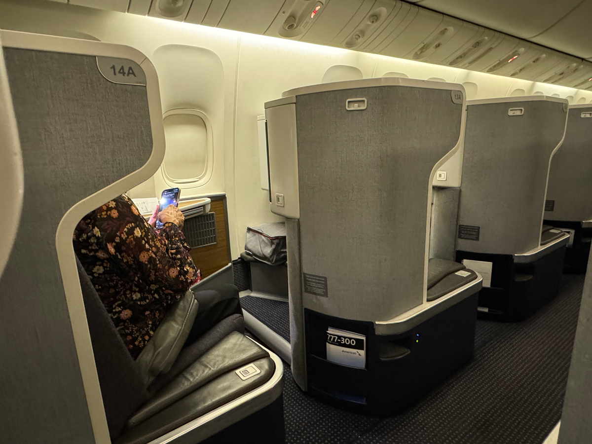 American Airlines B777 30 Business class window seats