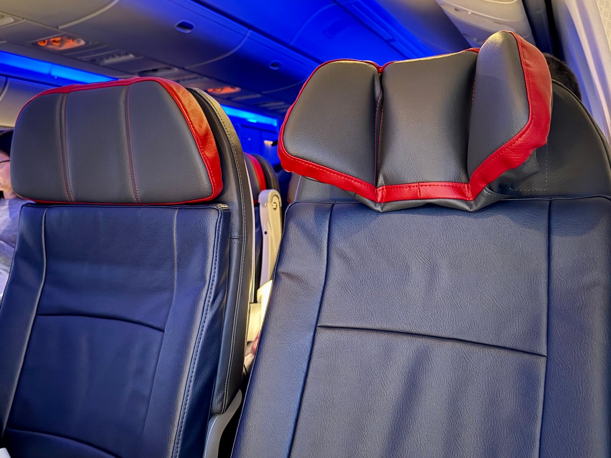 American Airlines economy headrest Boeing 777