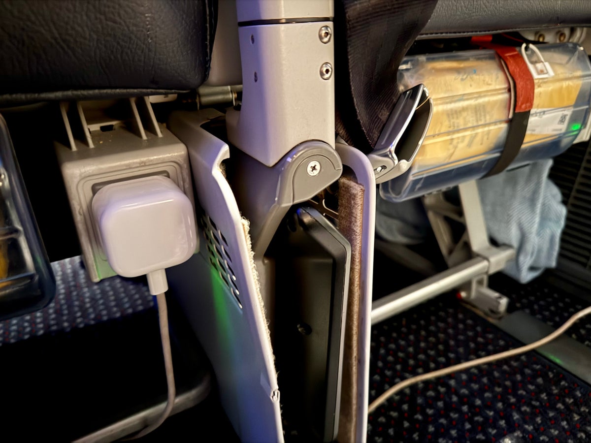 American Airlines economy under seat
