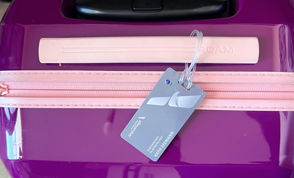 American Airlines luggage tag