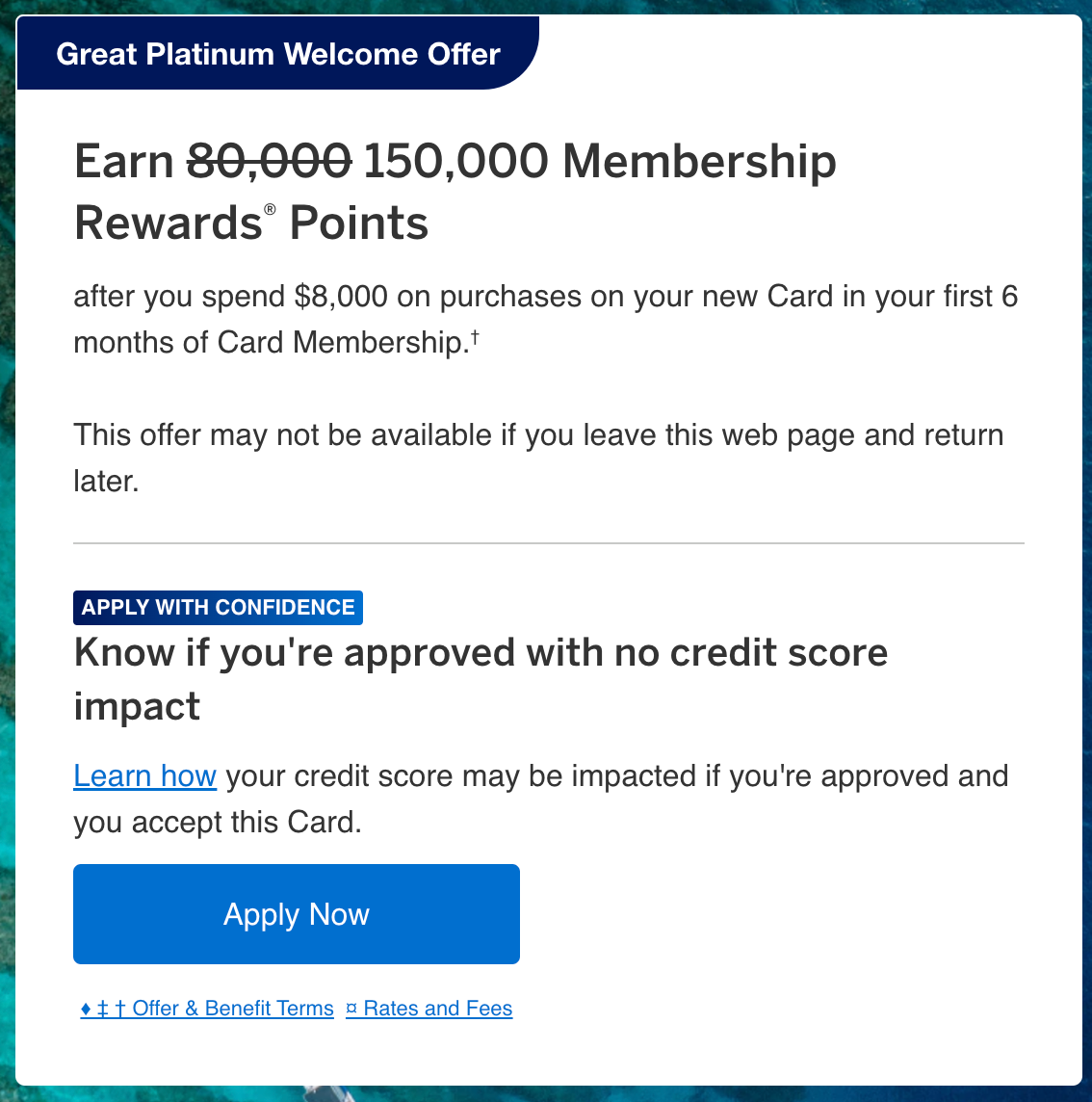 Amex Platinum 150k offer December 9 2024