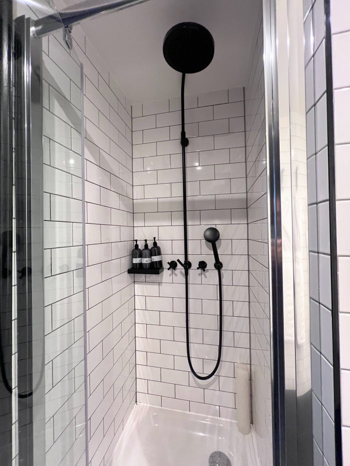 Andaz London guest room shower Andaz London guest room shower