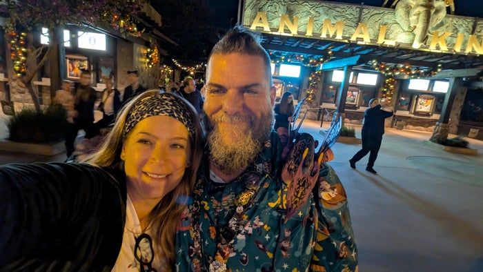 Animal Kingdom entrance at night Animal Kingdom entrance at night