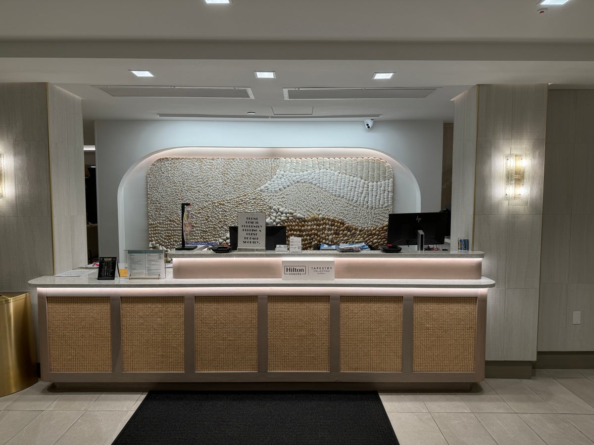 The front desk at Beal House Fort Walton Beachfront, Tapestry Collection by Hilton.