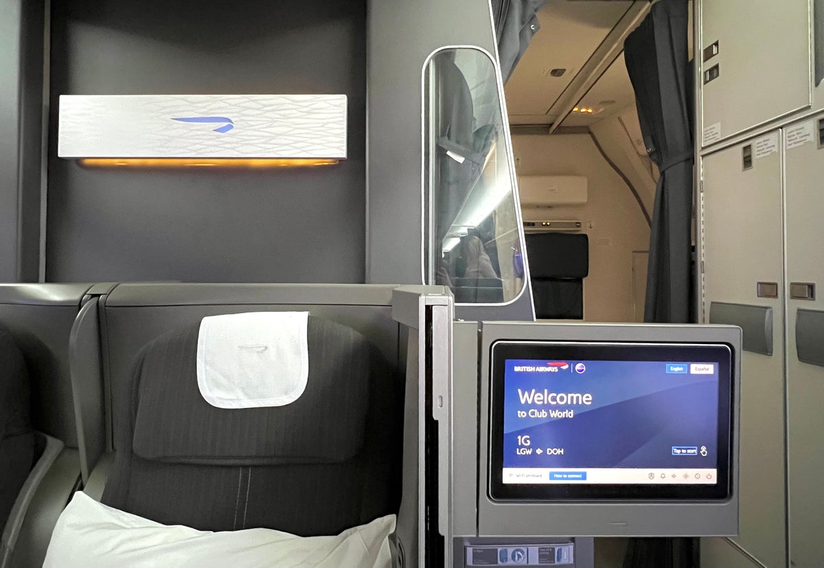 British Airways Old Club World seats