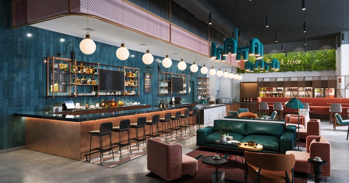 Caption by Hyatt Downtown Nashville The Gulch lobby and seating