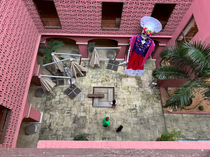 City Centro by Marriott Oaxaca courtyard overhead view City Centro by Marriott Oaxaca courtyard overhead view
