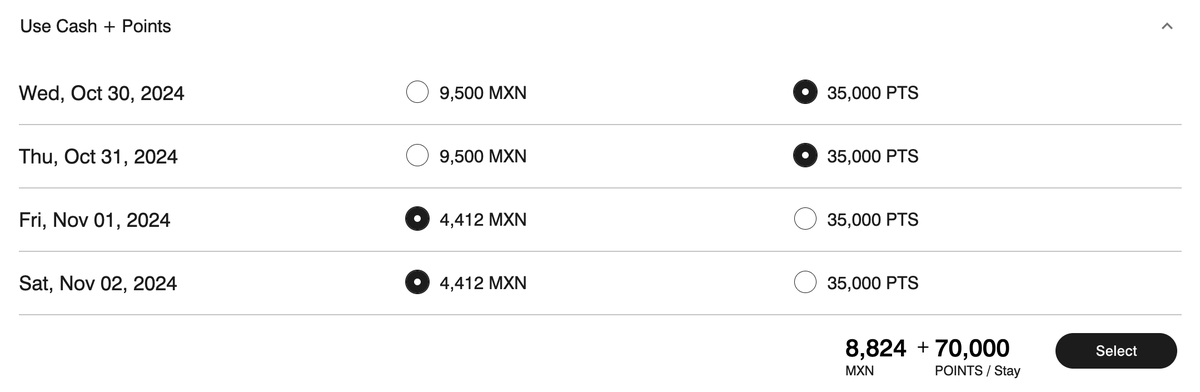 City Centro by Marriott Oaxaca points cash options