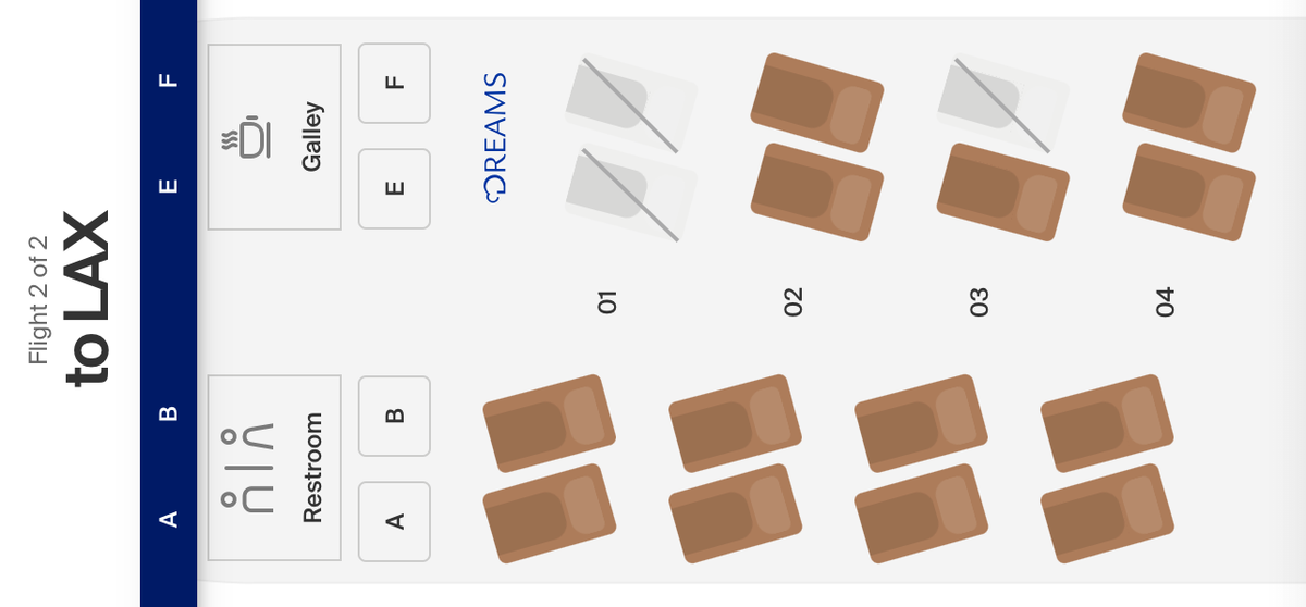 Copa Airlines B737 MAX business class choosing seat