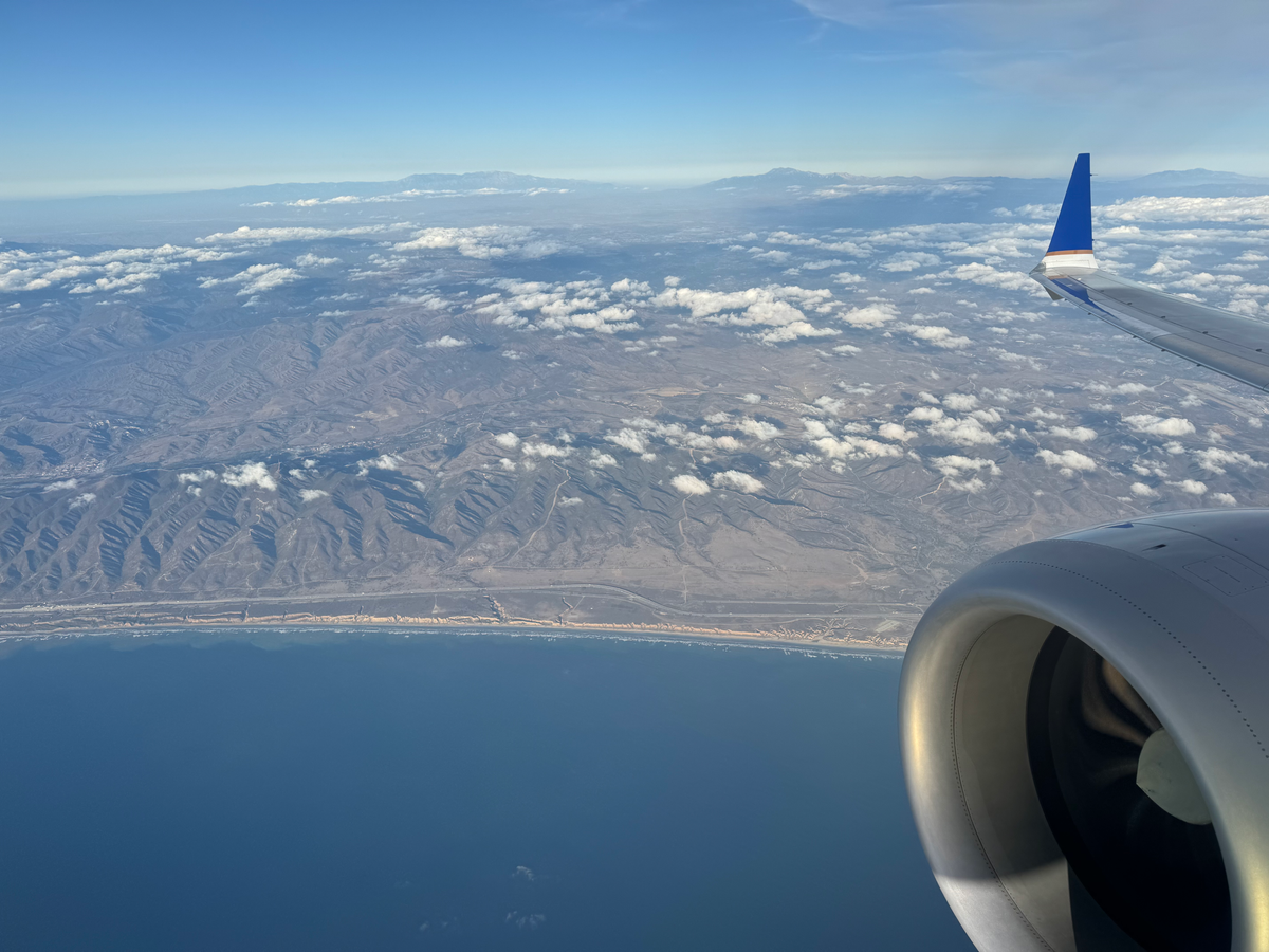 Copa Airlines B737 MAX window view mountains